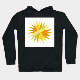 Radial yellow background Hoodie